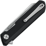 Bestech Knives Dundee Linerlock Knife BMK09A With D2 Tool Steel Sheepsfoot Blade Black G10 EDC Ready by Bestech Knives