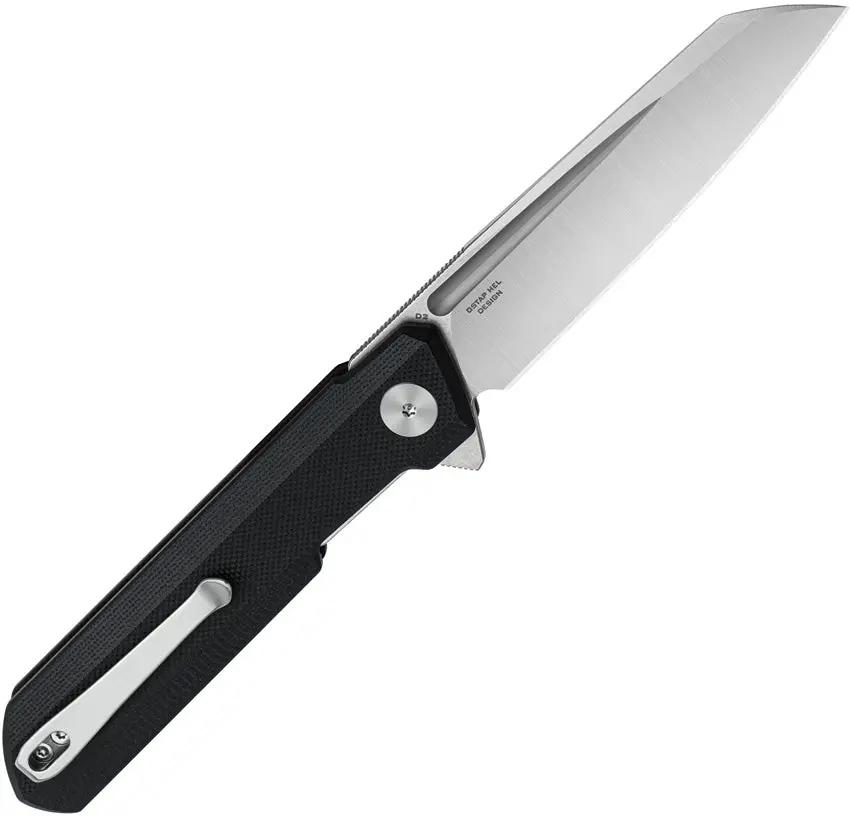 Bestech Knives Dundee Linerlock Knife BMK09A With D2 Tool Steel Sheepsfoot Blade Black G10 EDC Ready by Bestech Knives