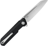 Bestech Knives Dundee Linerlock Knife BMK09A With D2 Tool Steel Sheepsfoot Blade Black G10 EDC Ready by Bestech Knives