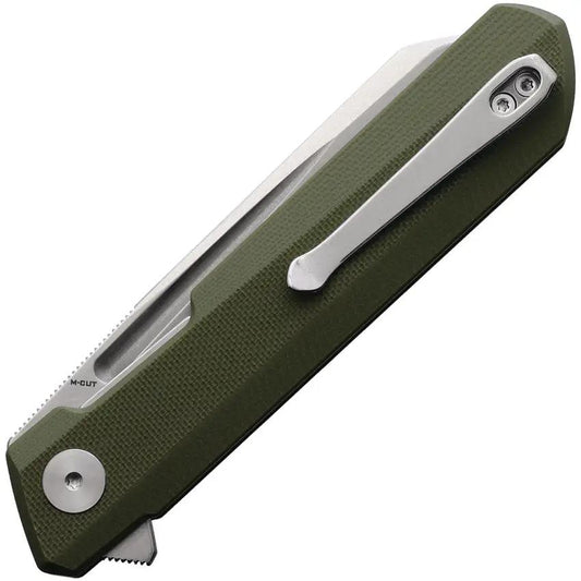 Bestech Knives Bestechman Dundee Linerlock EDC Knife Premium M Cut Sheepsfoot 3.5 In OD Green G10 For EDC Enthusiasts by Bestech Knives