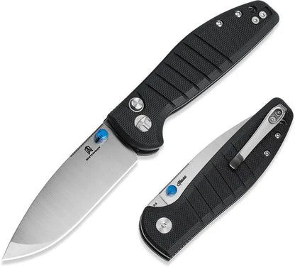 Bestech Knives Bestechman Goodboy Jr Button EDC Knife 2.88 Inch D2 Tool Steel Black G10 by Bestech Knives