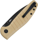 Bestech Knives Bestechman Goodboy Jr Tan BMK10F D2 Tool Steel 4In Closed EDC Everyday Carry For Knife Enthusiasts by Bestech Knives