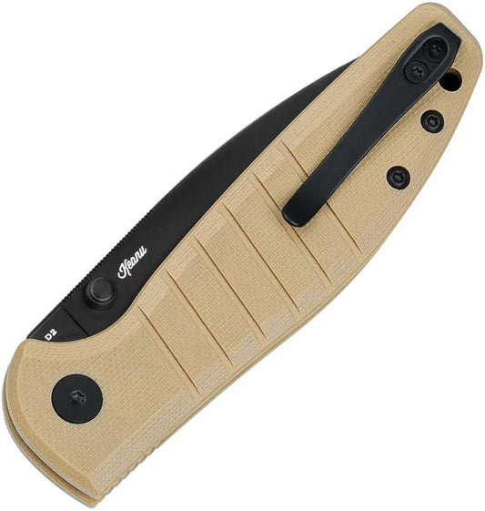 Bestech Knives Bestechman Goodboy Jr Tan BMK10F D2 Tool Steel 4In Closed EDC Everyday Carry For Knife Enthusiasts by Bestech Knives