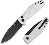 Bestech Knives Bestechman Goodboy Jr EDC Knife White G10 Handle D2 PVD Coated Blade 4 Inch Closed For Everyday Carry Enthusiasts by Bestech Knives