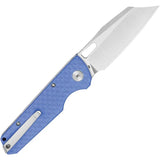 Bestech Knives Bestechman Guardian B Lock BMK11D With D2 Satin Blade Blue G10 Handle Carbon Fiber Pattern EDC by Bestech Knives