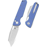 Bestech Knives Bestechman Guardian B Lock BMK11D With D2 Satin Blade Blue G10 Handle Carbon Fiber Pattern EDC by Bestech Knives