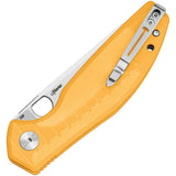 Bestech Knives Angry Owl B Lock Folding Knife BMK12A 1 D2 Tool Steel Blade Yellow G10 EDC by Bestech Knives