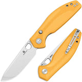 Bestech Knives Angry Owl B Lock Folding Knife BMK12A 1 D2 Tool Steel Blade Yellow G10 EDC by Bestech Knives