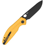 Bestech Knives Angry Owl B-Lock Knife BMK12A-2 Premium D2 Blade Yellow G10 EDC Ideal For Everyday Carry Enthusiasts by Bestech Knives