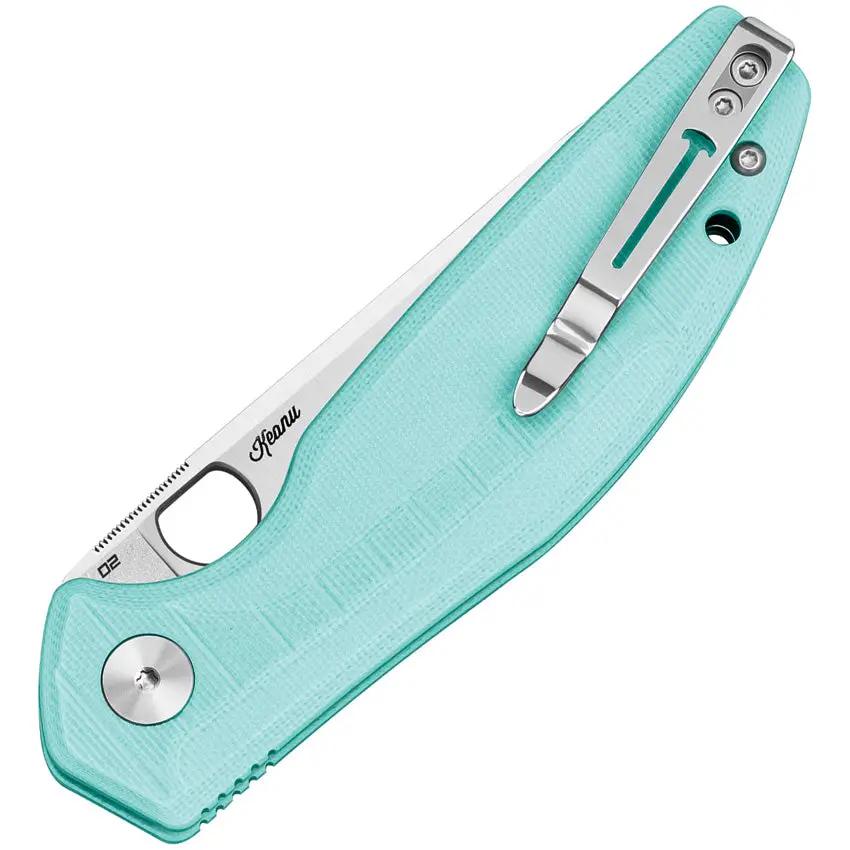 Bestech Knives Angry Owl B Lock Folding Knife BMK12B1 With D2 Blade Teal G10 Handle For EDC by Bestech Knives