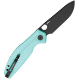 Bestechman Angry Owl EDC Knife by Bestech Knives with D2 Tool Steel Blade and Teal G10 Handle by Bestech Knives