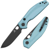 Bestechman Angry Owl Knife By Bestech Knives D2 Tool Steel Blade Blue Gray G10 Handle EDC by Bestech Knives