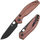 Bestech Knives Angry Owl B Lock EDC Knife BMK12D2 With D2 Blade Coated Black G10 Handle by Bestech Knives