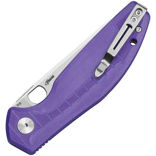Bestechman Angry Owl B Lock Folding Knife BMK12E1 With D2 Blade And Purple G10 Handle For EDC Enthusiasts by Bestech Knives