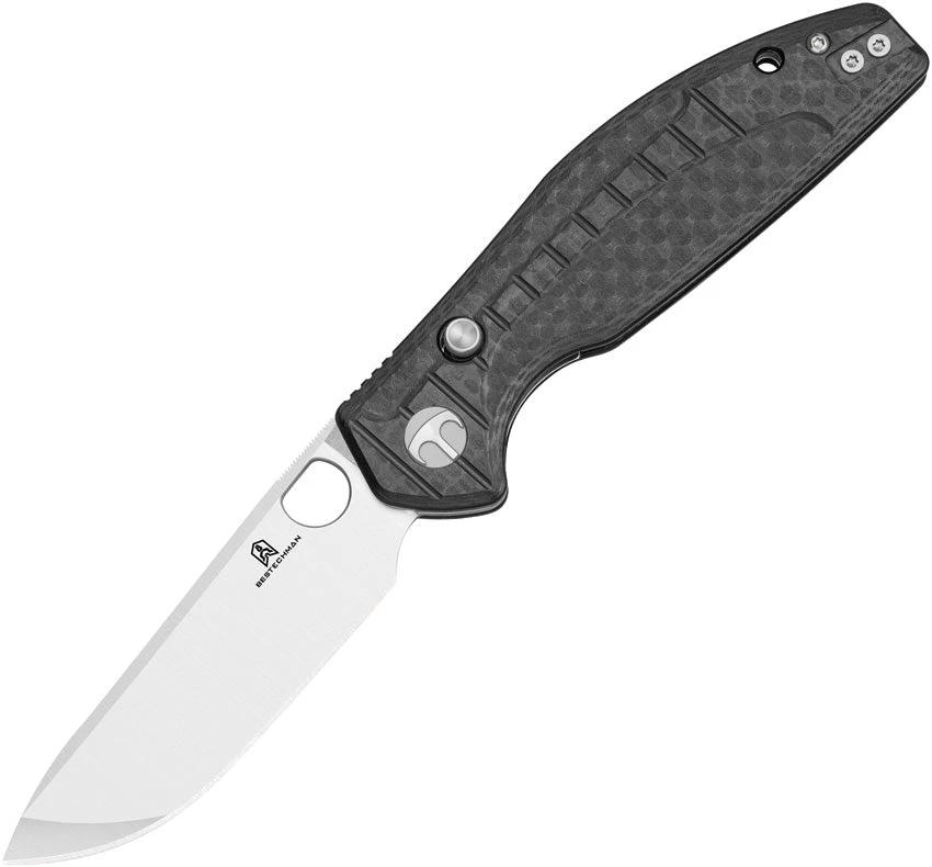 Bestech Knives Angry Owl B Lock Knife BMK12F1 D2 Blade 3.25 Inch Satin Finish G10 Handle Lanyard Ready For EDC by Bestech Knives