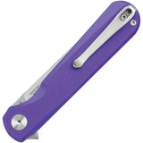 Bestech Knives Bestechman Flick Linerlock BMK13B EDC Knife with Purple G10 Handle and D2 Blade by Bestech Knives