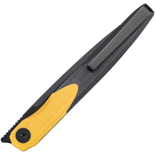 Bestech Knives Bestechman Lanza Linerlock BMK14F Three Point Five Inch Blade 14C28N G10 Black Stonewash EDC Carry by Bestech Knives