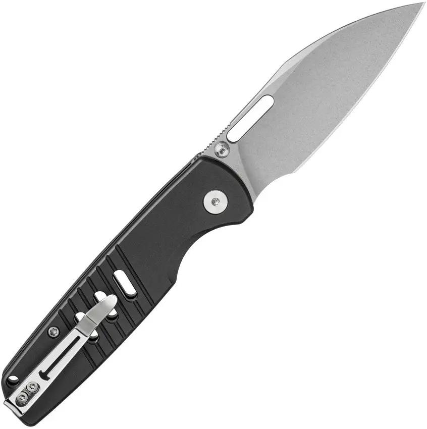 Bestech Knives Vector Button Lock Folding Knife BMK15A For EDC Enthusiasts Black Handle D2 Blade by Bestech Knives