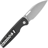 Bestech Knives Vector Button Lock Folding Knife BMK15A For EDC Enthusiasts Black Handle D2 Blade by Bestech Knives