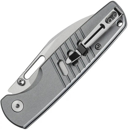 Bestech Knives Vector Button Lock EDC Knife With D2 Tool Steel Blade And Gray Anodized Handle by Bestech Knives