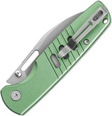 Bestech Knives Vector Button Lock EDC Knife Green Aluminum Handle Bead Blast D2 Tool Steel Blade by Bestech Knives