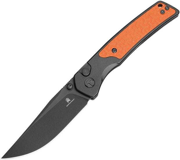 Bestech Knives Icebreaker Button Lock Knife BMK16D Black Orange EDC Gear For Knife Enthusiasts by Bestech Knives