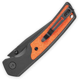 Bestech Knives Icebreaker Button Lock Knife BMK16D Black Orange EDC Gear For Knife Enthusiasts by Bestech Knives