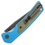 Bestech Knives Icebreaker Button Lock EDC Knife Blue OD Green BMK16E Premium Compact Everyday Carry Knife Enthusiasts by Bestech Knives