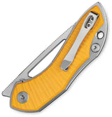 Bestech Knives Bestechman Triassic Linerlock Knife For EDC Enthusiasts With Satin 14C28N Blade Yellow G10 by Bestech Knives