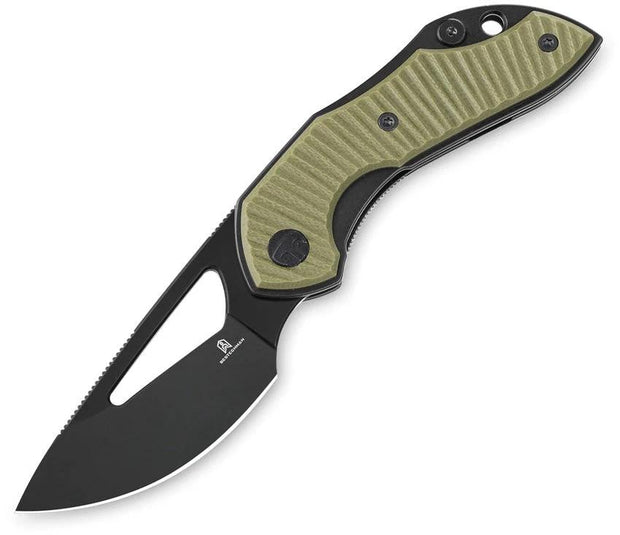 Bestech Knives Bestechman Triassic Linerlock EDC Knife With PVD Coated Drop Point Blade And G10 OD Green Handle BMK17D by Bestech Knives