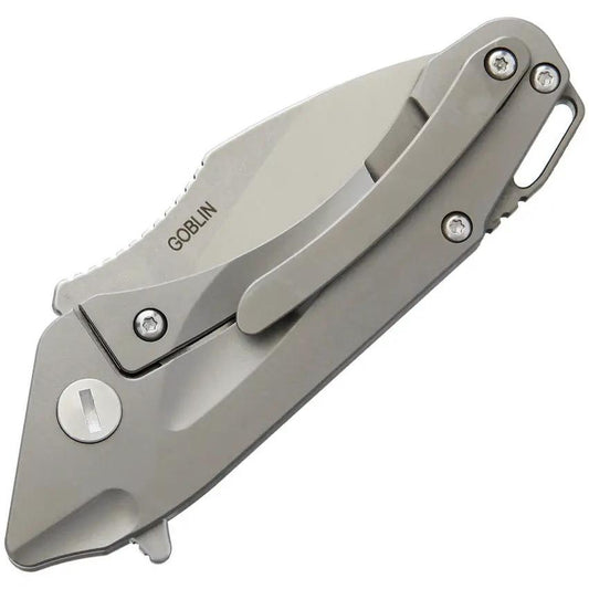 Bestech Knives Goblin Titanium Framelock Knife With Premium S35VN Blade And Carbon Fiber Onlay For EDC Enthusiasts by Bestech Knives