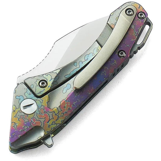 Bestech Goblin Framelock BT1711D EDC Knife With S35VN Blade Anodized Titanium Carbon Fiber Inlay by Bestech Knives