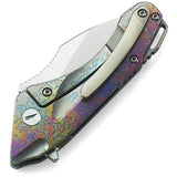 Bestech Goblin Framelock BT1711D EDC Knife With S35VN Blade Anodized Titanium Carbon Fiber Inlay by Bestech Knives