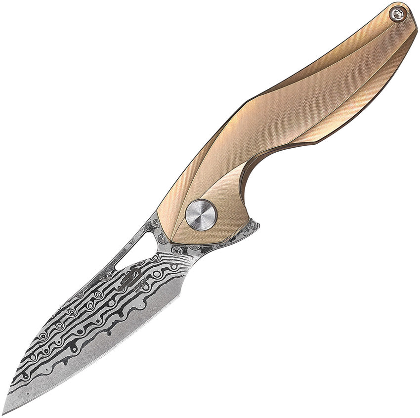 Bestech Knives The Reticulan Framelock Gold BT1810J