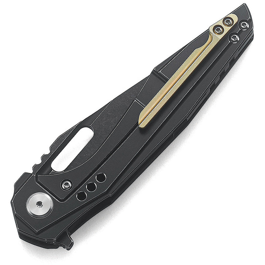 Bestech Malware Framelock Knife CF Black Handle S35VN Premium Steel Extended Tang For EDC Enthusiasts And Collectors by Bestech Knives