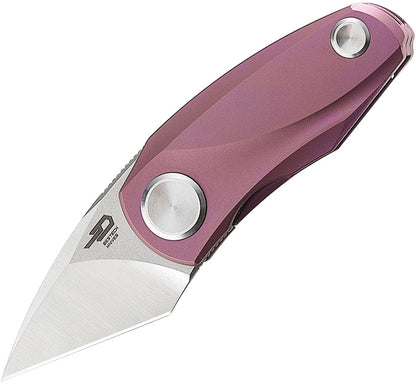 Bestech Tulip Framelock Knife Purple Titanium Handle 1.25 Inch M390 Blade Ceramic Bearings EDC Companion by Bestech Knives