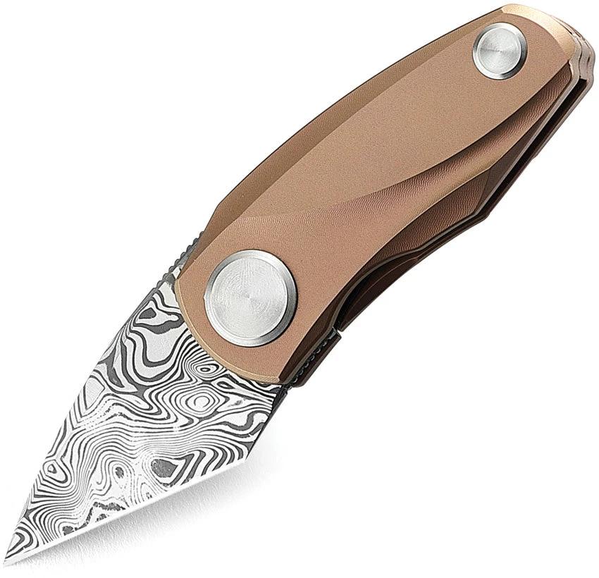Bestech Knives Tulip Damasteel Framelock Pink BT1913I by Bestech Knives