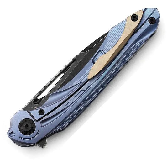 Premium Bestech WIBRA Framelock Knife Blue Titanium Handle 3.5 Inch M390 Blade For EDC Enthusiasts by Bestech Knives