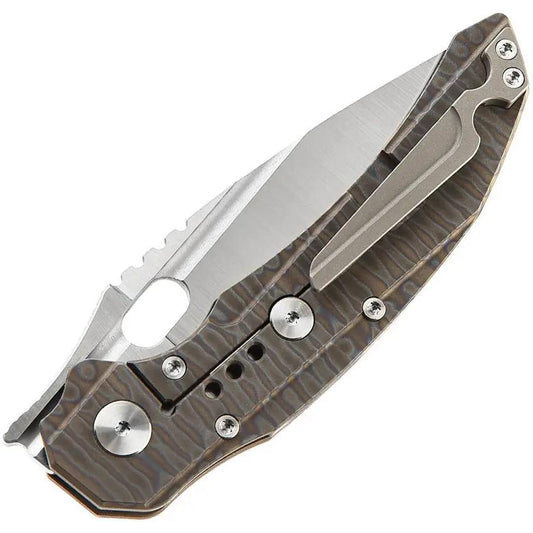 Bestech Exploit Framelock Knife BT2005D With S35VN Blade Flame Titanium Handle Premium EDC For Knife Enthusiasts by Bestech Knives