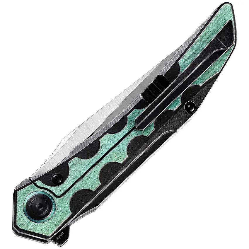Bestech Knives Samari Framelock Knife Green Titanium M390 EDC Enthusiast Choice by Bestech Knives
