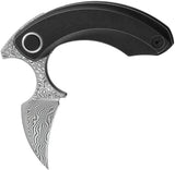 Bestech Knives Strelit Framelock Damascus/Blk BT2103H by Bestech Knives
