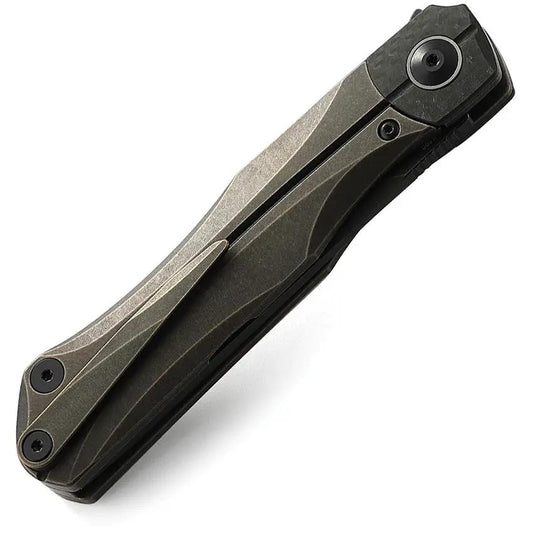 Bestech Thyra Framelock Knife BT2106C With M390 Blade Bronze Titanium Handle Carbon Fiber Inlay For EDC Enthusiasts by Bestech Knives