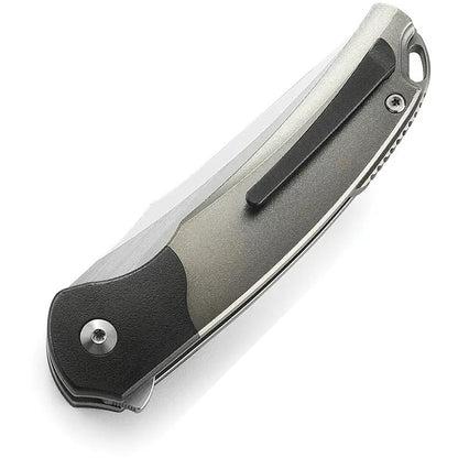 Bestech Supernova Linerlock Knife Gray Titanium Handle Bohler M390 3 Inch Satin Blade EDC Ready by Bestech Knives