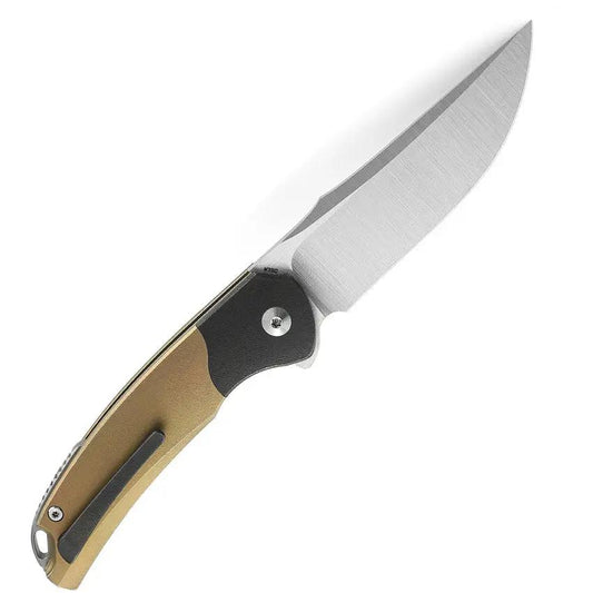 Bestech Knives Supernova Linerlock BT2111C Gold Anodized Titanium Handle M390 EDC Enthusiasts by Bestech Knives