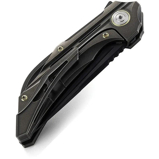 Bestech Vigil Framelock Knife Bronze Titanium Handle M390 Blade For EDC Enthusiasts With Clip by Bestech Knives