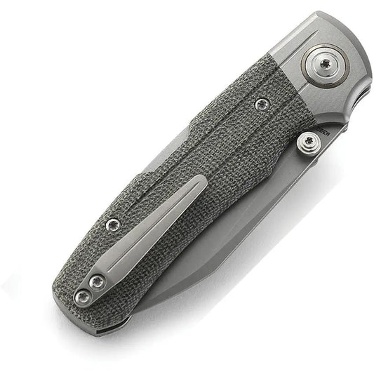 Bestech Knives Tonic Inset Ball Lockback BT2204A Bohler M390 Blade, Micarta Handle, Titanium Bolsters EDC Enthusiasts by Bestech Knives