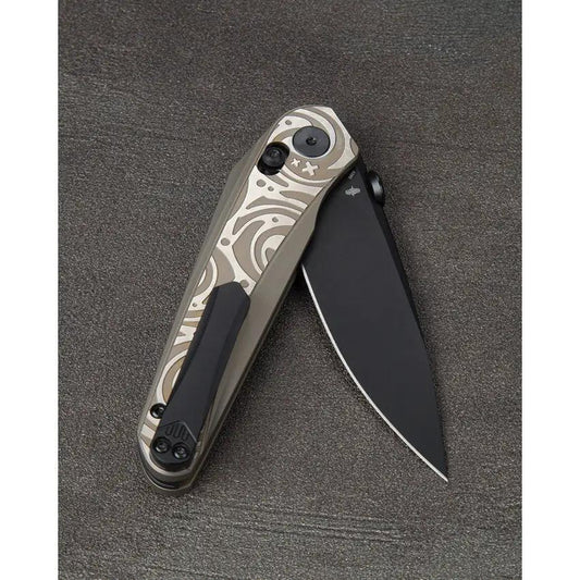 Bestech Knives Mothus Bar Lock Bronze BT2206C Bohler M390 3.5in Blade Premium EDC Knife for Collectors by Bestech Knives