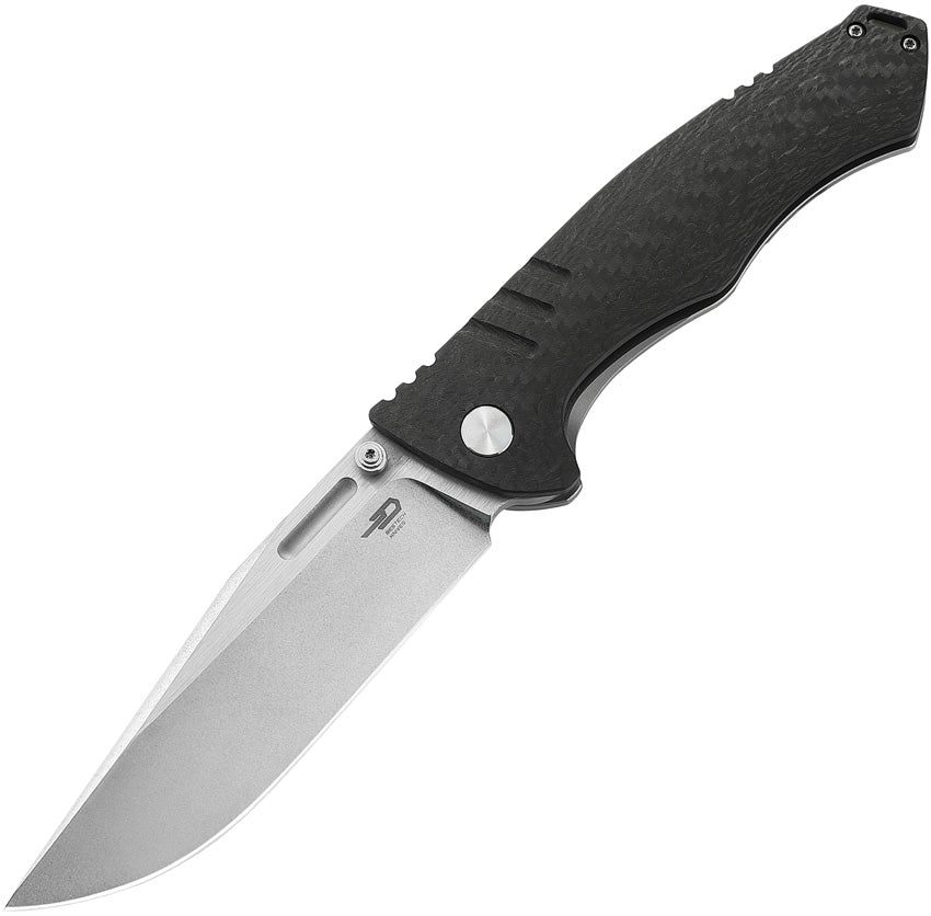 Bestech Knives Keen II Framelock BT2301A Premium S35VN 4.13in Blade Carbon Fiber And Titanium Back Handle EDC by Bestech Knives