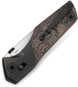 Premium Bestech Knives Cetus Bar Lock Copper Foil Carbon Fiber Handle EDC Knife With M390 Tanto Blade And Pocket Clip by Bestech Knives