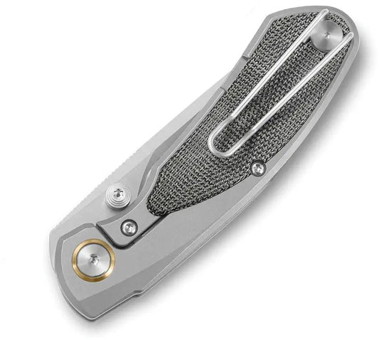 Bestech Lito Framelock Titanium Knife With M390 Blade And Black Micarta Inlay For EDC Enthusiasts by Bestech Knives